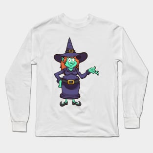 Cute Witch Long Sleeve T-Shirt